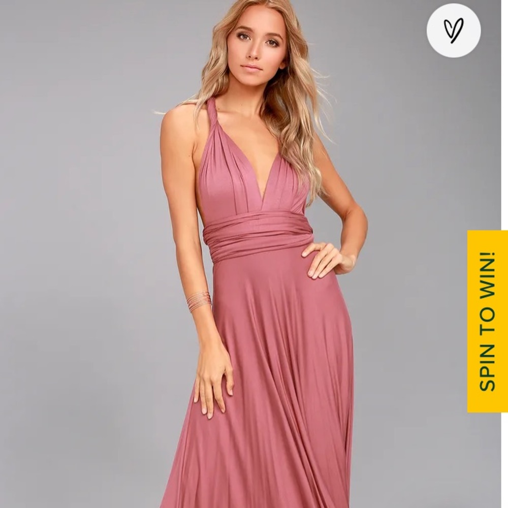 Lulus Rusty Rose Maxi Dress